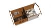 Lugarde Select Blokhut met overkapping Raalte 300x300cm + 300cm - Keteldruk Bruin