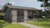 Lugarde Select Blokhut met overkapping Hattem 300x400cm + 300cm - Keteldruk Grijs