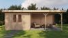 Lugarde Select Culemborg Blokhut met overkapping 300x400 cm + 400 cm vuren blank