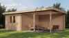 Lugarde Select Culemborg Blokhut met overkapping 300x400 cm + 400 cm vuren blank