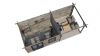 Lugarde Select Blokhut met overkapping Elst 400x300cm + 300cm - Keteldruk Grijs