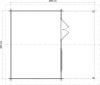Lugarde Select Blokhut met overkapping Katwijk 400x300cm + 200cm - Onbehandeld