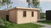 Lugarde Select Blokhut Groenlo met garagedeur 400x400cm - Onbehandeld