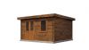 Lugarde Select Blokhut Winterswijk 400x400cm - Keteldruk Bruin