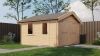 Lugarde Select Blokhut Maurik met garagedeur 400x400cm - Onbehandeld