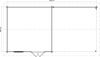 Lugarde Select Blokhut met overkapping Rozendaal 400x400cm + 400cm - Onbehandeld