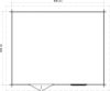 Lugarde Select Blokhut Duiven 500x400cm - Onbehandeld