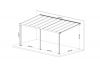 DHZ-veranda Smartline 544x300 cm - Antraciet structuur