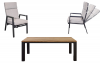Tuinset Aurum – Tafel met 6 verstelbare stoelen