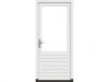 Stapeldorpeldeur - linksdraaiend - 93x216,9 + kozijn 103,8x226,3 cm - wit (incl. DTS en deurbeslag)