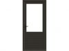 Stapeldorpeldeur - linksdraaiend - 93x216,9 + kozijn 103,8x226,3 cm -zwart (incl. DTS en deurbeslag)