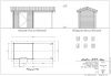 Blokhut/Tuinhuis Strijenham 500x200 cm - Plattegrond