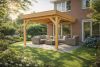 Douglas aanbouw veranda plat dak 300 x 400 cm 2 staanders Yard Outdoor