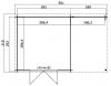 Outdoor Life Tampa Blokhut 481 x292 cm vuren Carbon Grey-Wit gecoat