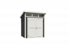 Outdoor Life Kibo Tuinhuis 200x200 cm 28 mm vuren Carbon Grey-Wit gecoat