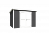 Outdoor Life Lotta Tuinhuis 300x250 cm 28 mm vuren Carbon Grey-Wit gecoat