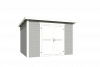 Outdoor Life Lotta Tuinhuis 300x250 cm 28 mm vuren Platinum Grey-Wit gecoat