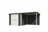 Outdoor Life Lars Tuinhuis 500x250 cm 28 mm vuren Carbon Grey-Wit gecoat