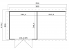 Outdoor Life Lars Tuinhuis 500x250 cm 28 mm vuren blank