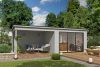 Outdoor Life Pernilla Tuinhuis 735x295 cm 28 mm vuren Platinum Grey gecoat
