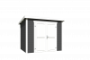 Outdoor Life Mila Tuinhuis 200x200 cm 28 mm vuren Carbon Grey-Wit gecoat