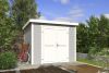 Outdoor Life Mila Tuinhuis 200x200 cm 28 mm vuren Platinum Grey-Wit gecoat