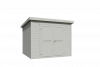 Outdoor Life Mila Tuinhuis 200x200 cm 28 mm vuren Platinum Grey gecoat