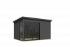 Outdoor Life Olivia Tuinhuis 385x295 cm 28 mm vuren Carbon Grey gecoat