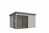 Outdoor Life Olivia Tuinhuis 385x295 cm 28 mm vuren Platinum Grey gecoat