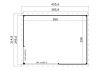 Outdoor Life Olivia Tuinhuis 385x295 cm 28 mm vuren Platinum Grey gecoat