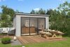 Outdoor Life Pernilla Tuinhuis 385x295 cm 28 mm vuren Platinum Grey gecoat