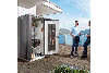 Biohort metalen tuinkast 190 190x83x182,5 cm donkergrijs