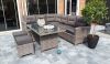 Diningset/loungeset Malta wicker 5-delig
