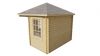 Tuindeco Tulp Blokhut 300x300 cm 28 mm vuren red class wood geïmpregneerd