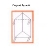 Zadeldak Carport 350x300 cm Type A