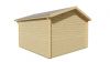 Tuindeco Ulrik Blokhut 380x380 cm + luifel 70 cm 44 mm vuren red class wood geïmpregneerd