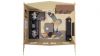 Tuindeco Viggo Blokhut 500x400 cm + luifel 100 cm 28 mm vuren red class wood geïmpregneerd