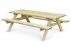 Picknicktafel van vurenhout, lengte 220 cm