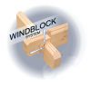 Blokhut W 440x340 + luifel 300 cm dubbelglas windblock