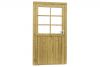 Woodvision Glasdeur 6-ruits 112x201 cm - Groen geïmpregneerd linksdraaiend