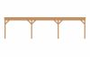 Aanbouw veranda Sublime plat dak - 1000 x 300 cm