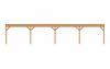 Aanbouw veranda Sublime plat dak - 1200 x 300 cm