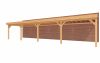 Aanbouw veranda Sublime plat dak - 1250 x 350 cm