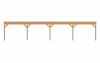 Aanbouw veranda Sublime plat dak - 1300 x 350 cm