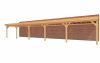 Aanbouw veranda Sublime plat dak - 1500 x 350 cm