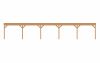 Aanbouw veranda Sublime plat dak - 1500 x 350 cm