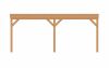 Aanbouw veranda Sublime plat dak - 600 x 400 cm