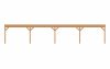 Aanbouw veranda Sublime plat dak - 1400 x 400 cm