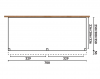 Aanbouw veranda Oblique schuin dak - 700 x 350 cm - Dakbeplanking