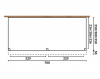 Aanbouw veranda Oblique schuin dak - 700 x 400 cm - Dakbeplanking
